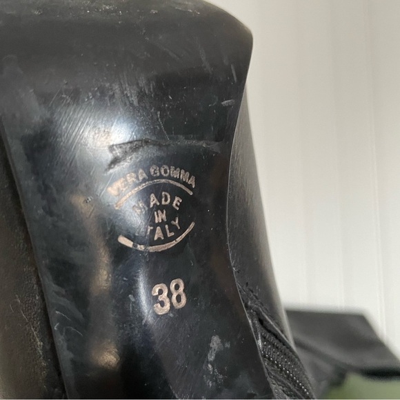 Baldinini Over the Knee/Fold Down Boots in Black Calfskin Leather *Italy* - Picture 9 of 16